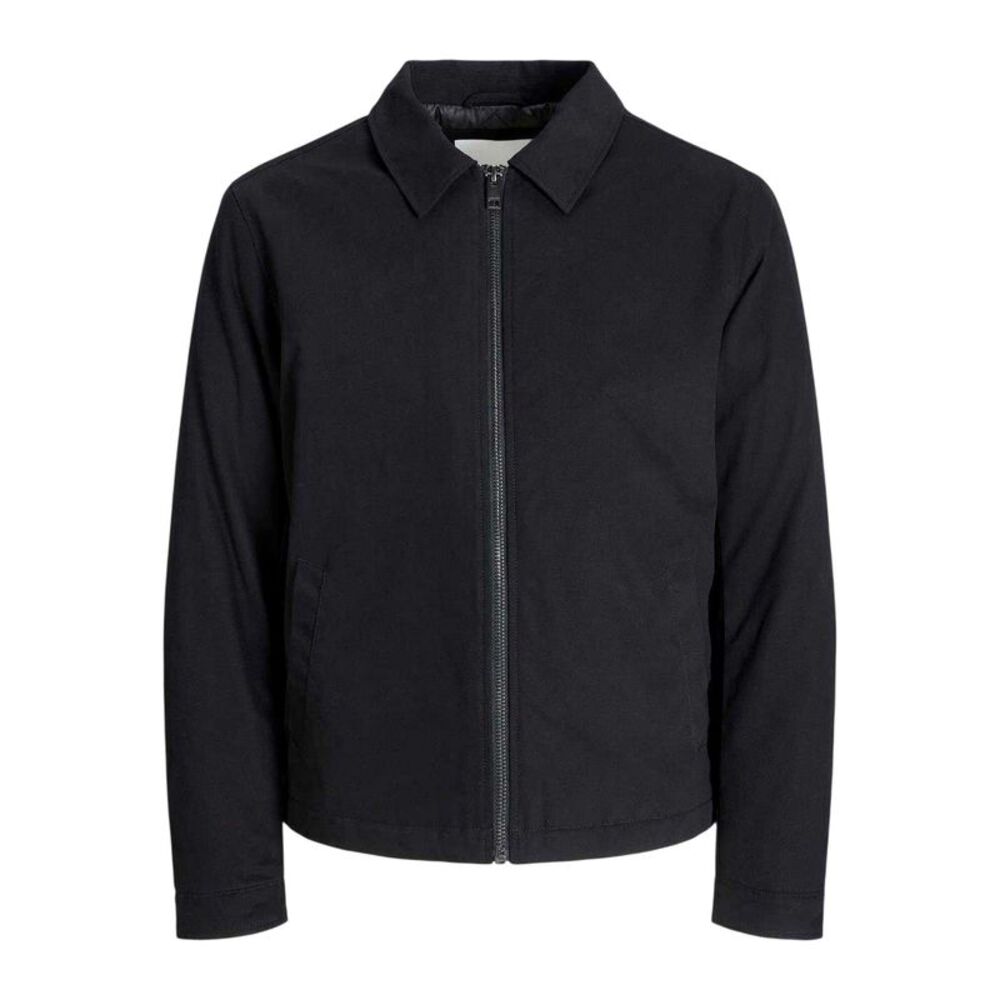 Jack And Jones Mens Plain Cotton Jacket / Black